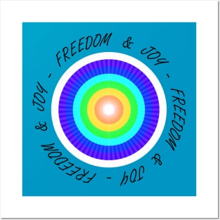 Freedom & Joy - On the Back of Posters and Art